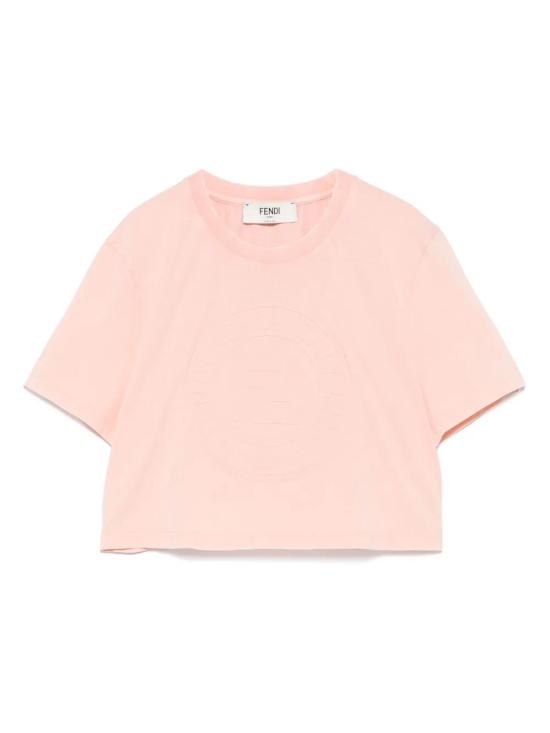 25SS 펜디 반팔 티셔츠 FS9715ASNI F1RX7 PINK PURPLE