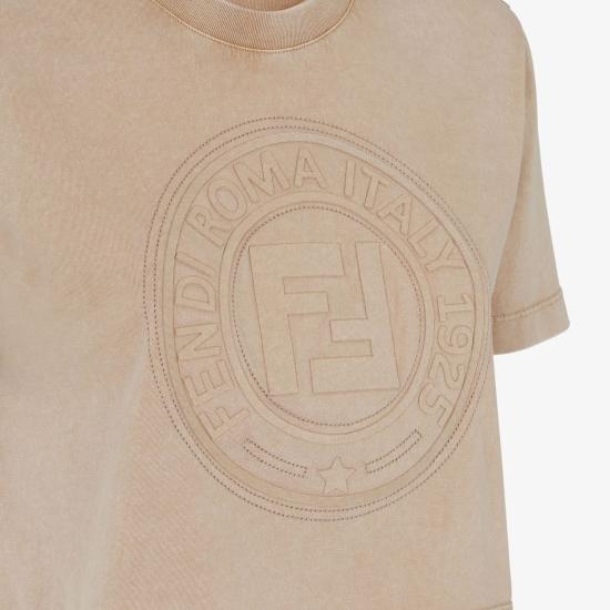 25SS 펜디 반팔 티셔츠 FS9715ASNI F1RX9 BROWN - FENDI