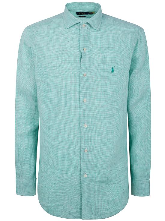 25SS 폴로 랄프로렌 긴팔 셔츠 710968971004 KEY GREEN