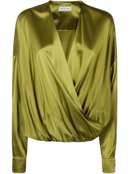 25SS 드리스 반 노튼 블라우스 2510107151032 607 GREEN