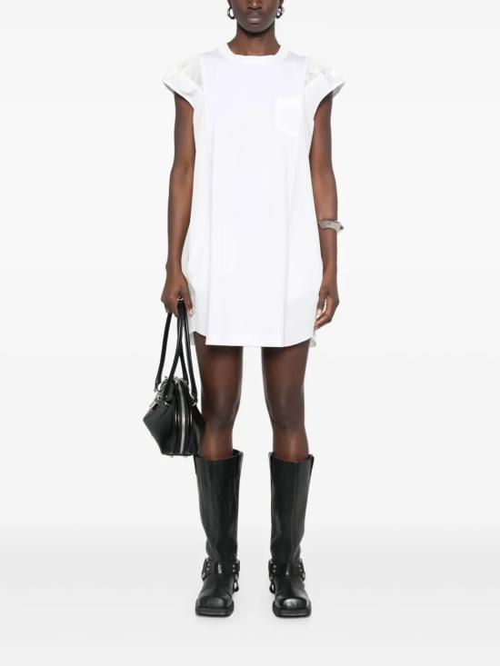 25SS 사카이 미디 원피스 2507912 101 WHITE - SACAI