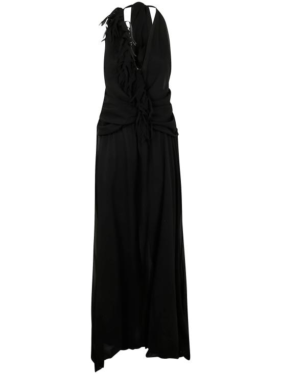 25SS 블루마린 롱 원피스 P544A308A N0990 BLACK