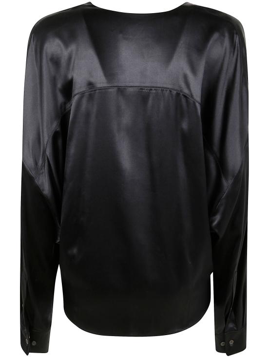 25SS 드리스 반 노튼 블라우스 2510107151032 900 BLACK - DRIES VAN NOTEN