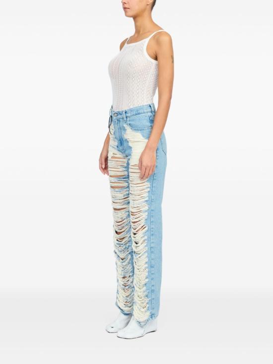 25SS MM6 메종마르지엘라 스트레이트 팬츠 S62LB0199M30018962 CLEAR BLUE - MM6 MAISON MARGIELA