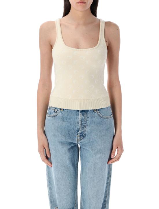 25SS 마린세르 민소매 티셔츠 WTK061ACKNI0530 WH20 OFF WHITE