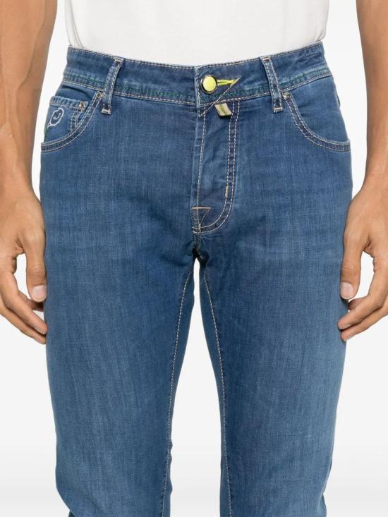 25SS 야콥코헨 스트레이트 팬츠 JUMQM007T01S3735V2200D MEDIUM BLUE - JACOB COHËN