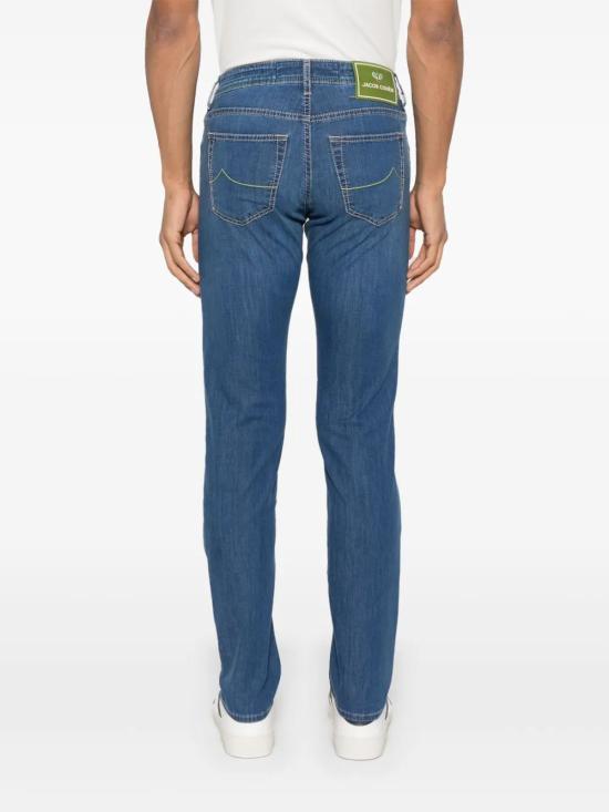 25SS 야콥코헨 스트레이트 팬츠 JUMQM007T01S3735V2200D MEDIUM BLUE - JACOB COHËN