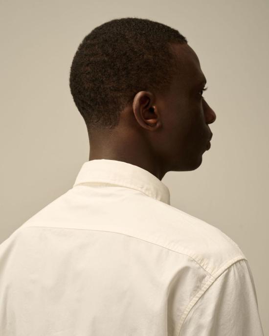 25SS 씨피 컴퍼니 반팔 티셔츠 18CMSH140A110143G103 GAUZE WHITE - C.P. COMPANY