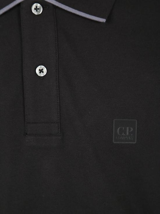25SS 씨피 컴퍼니 폴로 티셔츠 18CLPL001A005263W 999 BLACK - C.P. COMPANY