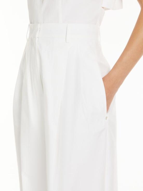 25SS 막스마라 스포츠막스 스트레이트 팬츠 2512131142600 001 WHITE - SPORTMAX