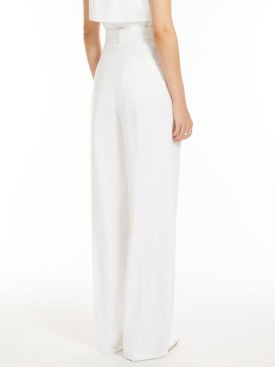 25SS 막스마라 스포츠막스 스트레이트 팬츠 2512131142600 001 WHITE - SPORTMAX