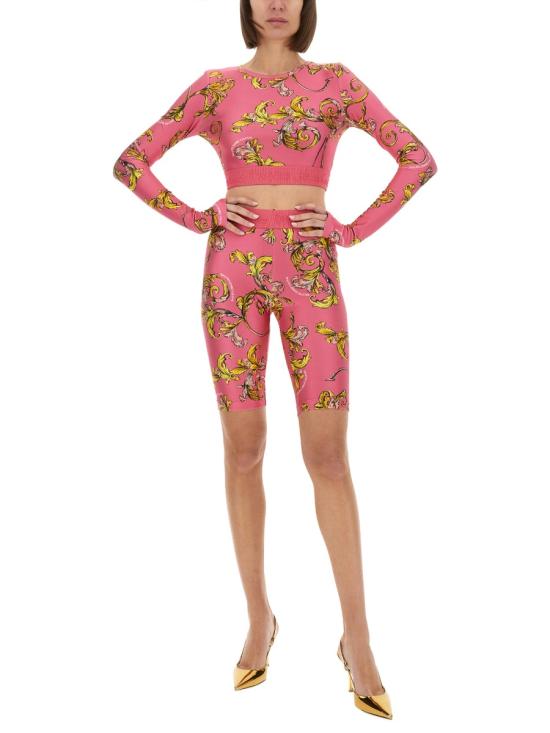 25SS 베르사체 반팔 티셔츠 78HAH218 JS470494 PINK - VERSACE