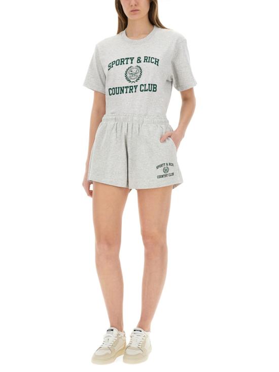 25SS 스포티앤리치 반팔 티셔츠 TO043606218GY03 19 GREY - SPORTY & RICH