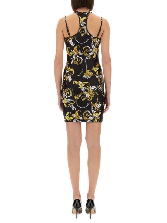 25SS 베르사체 숏 원피스 78HAO914 JS470G89 BLACK - VERSACE