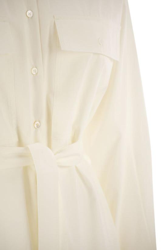 25SS 위켄드막스마라 BALOCCO 발로코 미디 셔츠 원피스 2515221082600 001 WHITE - WEEKEND MAX MARA