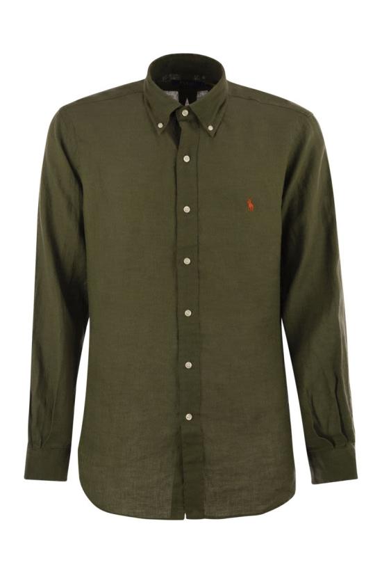 25SS 폴로 랄프로렌 긴팔 셔츠 710966294 004 MILITARY GREEN