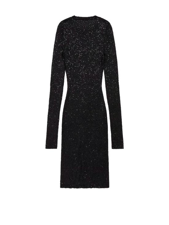 25SS 발렌시아가 미디 원피스 818983T71961000 BLACK - BALENCIAGA