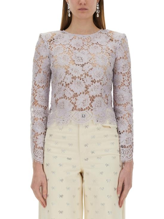 25SS 셀프 포트레이트 긴팔 티셔츠 SS25049TAL LILAC