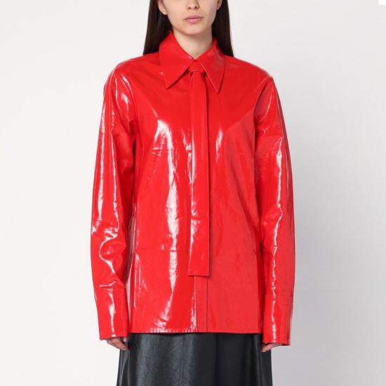 25SS 질샌더 블라우스 J03DL0183J60082 825 RED