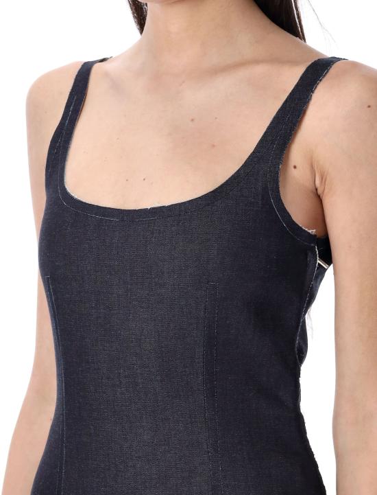 25SS 마르니 민소매 티셔츠 TTJD0399SYUSCX59 UNB99 BLUE BLACK - MARNI