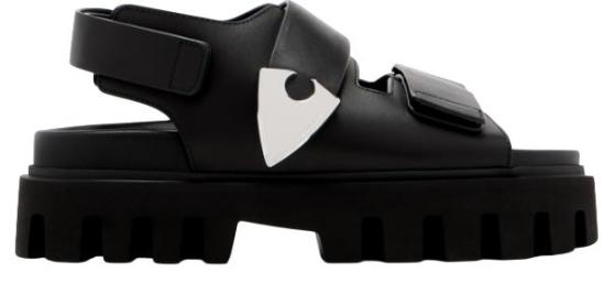 25SS 알렉산더 맥퀸 샌들 817620WIACT1064 BLACK - ALEXANDER MCQUEEN