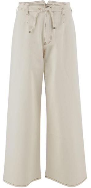 25SS 에트로 스트레이트 팬츠 WRNB0006AU069W3789BIANCOPANNA WHITE - ETRO