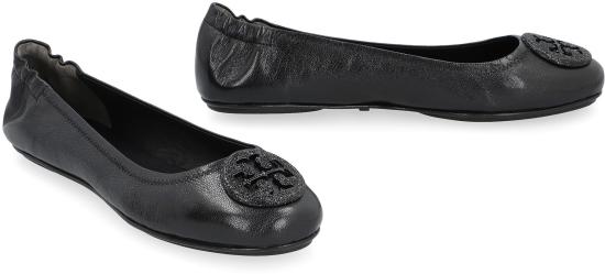 25SS 토리버치 미니 트래블 발레 플랫 슈즈 155637006 BLACK - TORY BURCH