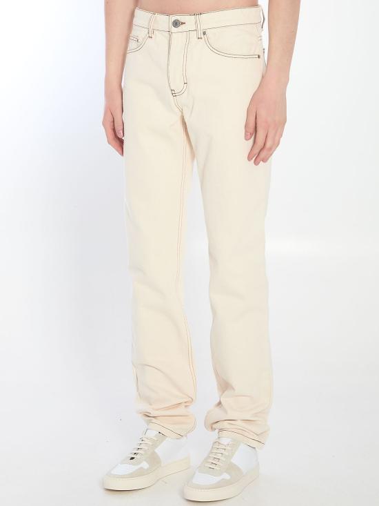 25SS 아미 클래식 핏 데님 팬츠 HTR001DE0039 WHITECREAM - AMI