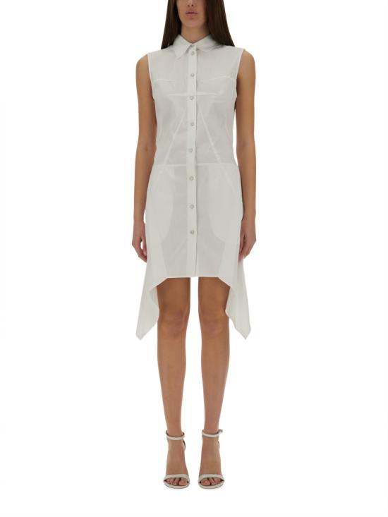  헬무트랭 미디 원피스 P01HW602 100 WHITE