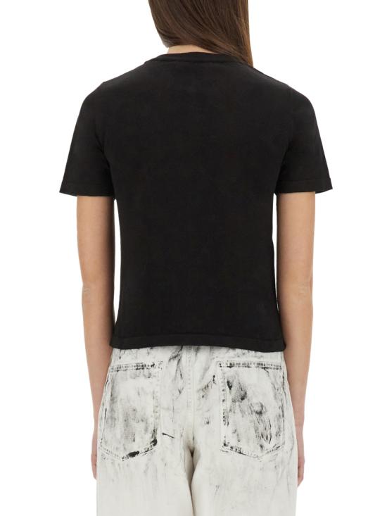 25SS 모스키노 반팔 티셔츠 09160400 0555 BLACK - MOSCHINO