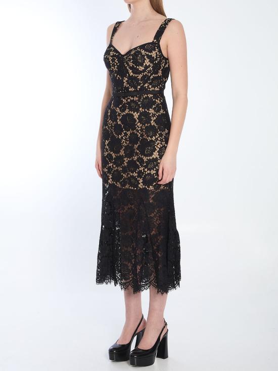 25SS 셀프 포트레이트 미디 원피스 SS25046MA BLACK - SELF PORTRAIT