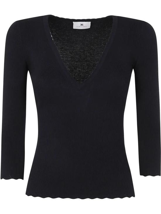 25SS 엘리자베타프랜치 스웨터 MK54S51E2 110 BLACK - ELISABETTA FRANCHI