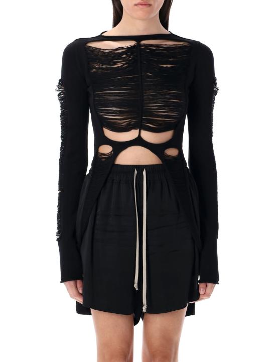 25SS 릭 오웬스 반팔 티셔츠 RO01E7616KGRIDM 09 BLACK