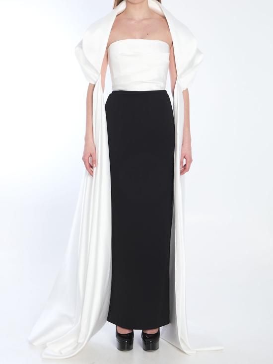 25SS 솔러스런던 롱 원피스 OS43029 CREAMBLACK IVORY