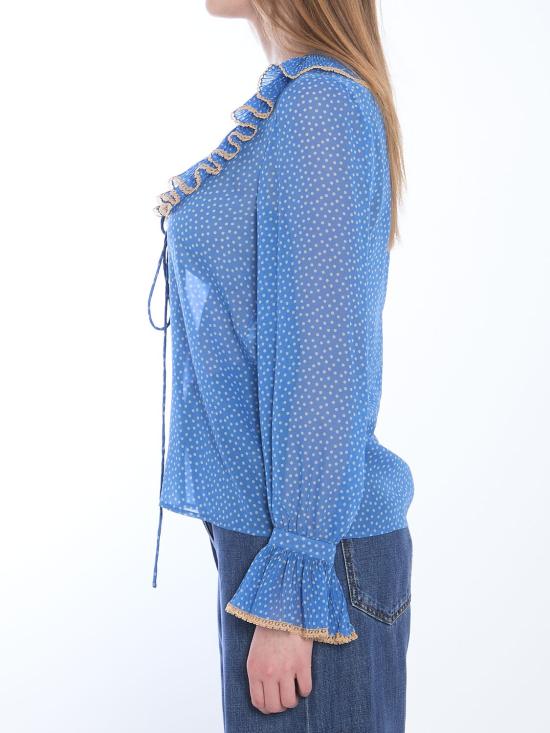 25SS 발렌티노 가라바니 MICRO POIS 마이크로포이즈 블라우스 6B0AB7H19B7 DEP LIGHT BLUE - VALENTINO GARAVANI