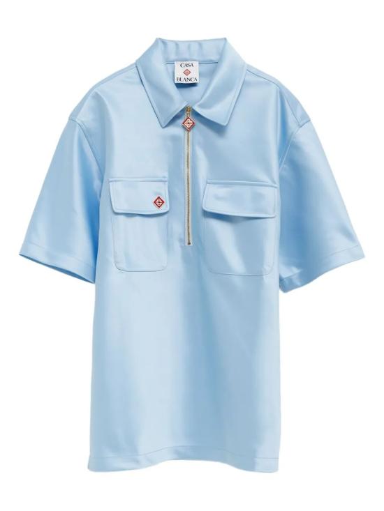 25SS 카사블랑카 반팔 셔츠 MS25SH15401 BLUE