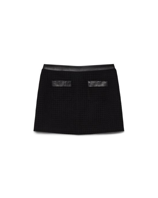 25SS 카사블랑카 숏 스커트 WS25SK14501 BLACK
