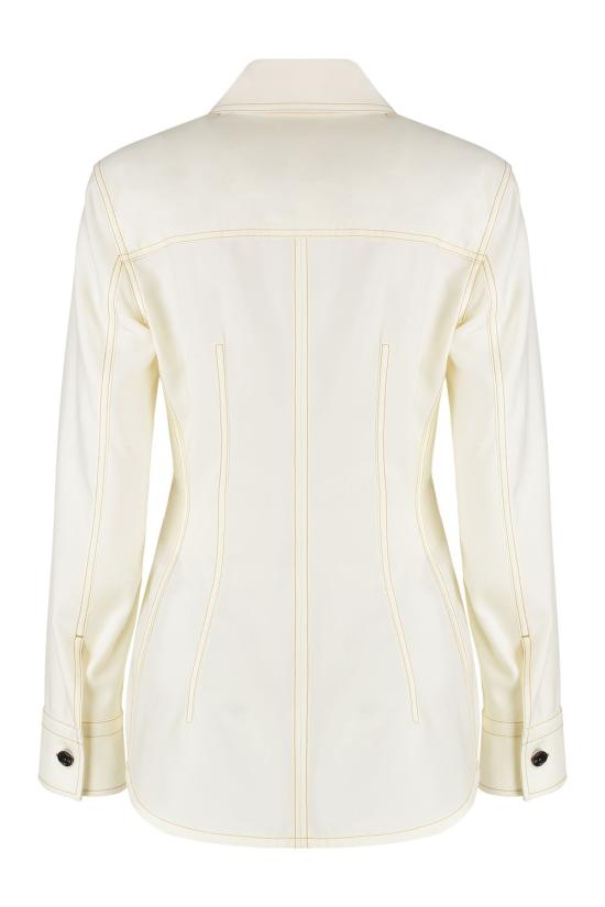  보테가베네타 반팔 티셔츠 832884V0B30 9317 panna - BOTTEGA VENETA