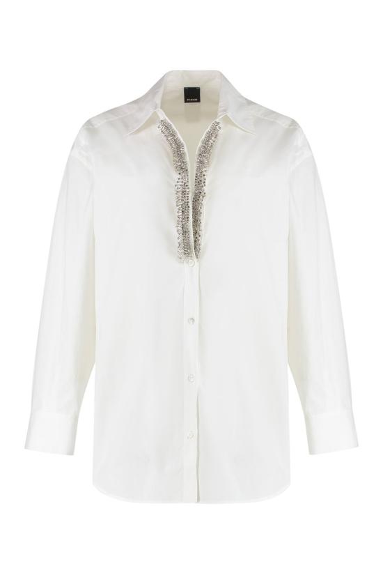 25SS 핑코 반팔 티셔츠 104708A2EU Z04 White