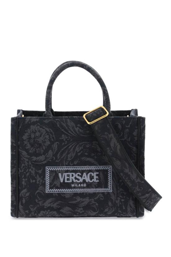 25SS 베르사체 토트백 10115641A09741 2BM0V black - VERSACE
