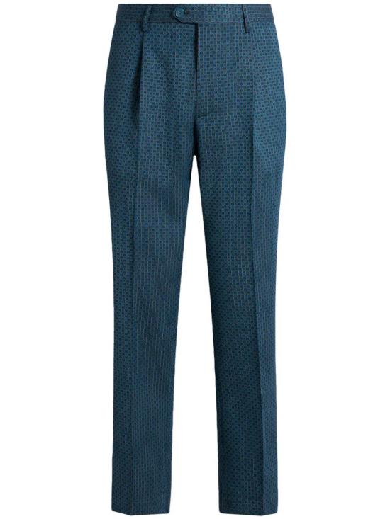 25SS 에트로 스트레이트 팬츠 MREA000199TJB24S9883 MULTICOLOUR ON BLUE BASE