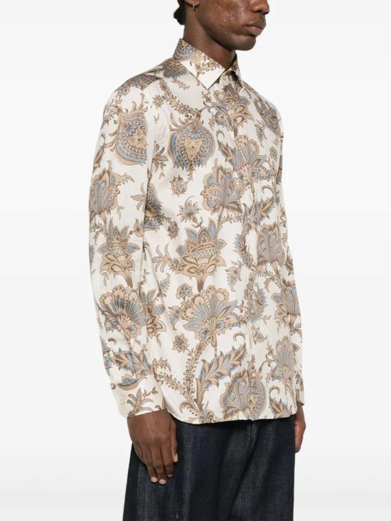 25SS 에트로 긴팔 셔츠 MRIB000199SA5F0X0820 PRINT ON BEIGE BASE - ETRO