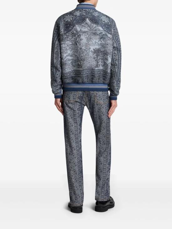25SS 에트로 봄버 자켓 MRBA001699TPE03S9883 MULTICOLOUR ON BLUE BASE - ETRO