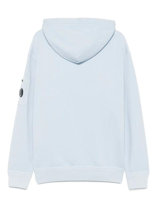 25SS 씨피 컴퍼니 후드 티셔츠 18CMSS099A110044R814 CERULEAN - C.P. COMPANY