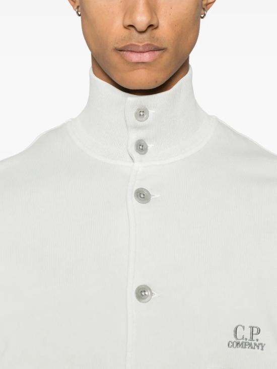 25SS 씨피 컴퍼니 가디건 18CMSS047A110044R800 BLUE FOX - C.P. COMPANY