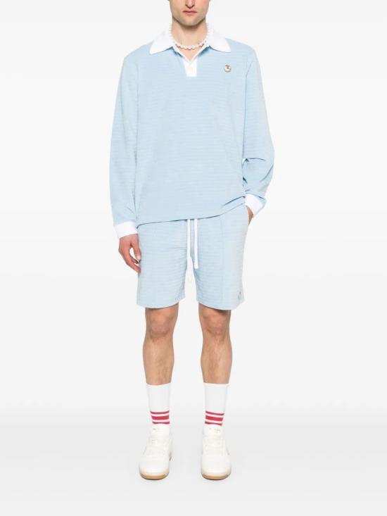 25SS 카사블랑카 반팔 티셔츠 MS25JTP33901 BLUE - CASABLANCA