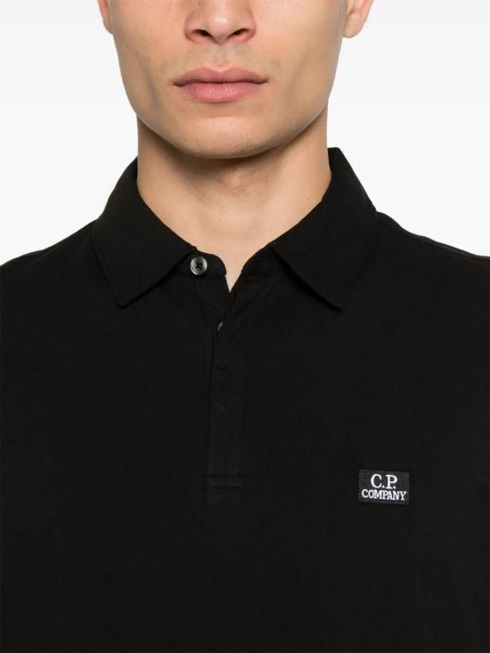 25SS 씨피 컴퍼니 폴로 티셔츠 18CMPL165A005263W999 BLACK - C.P. COMPANY