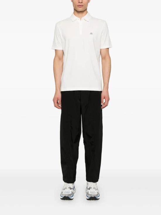 25SS 씨피 컴퍼니 폴로 티셔츠 18CMPL165A005263W103 GAUZE WHITE - C.P. COMPANY