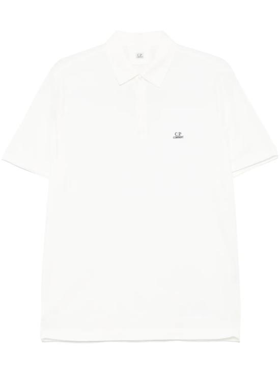 25SS 씨피 컴퍼니 폴로 티셔츠 18CMPL165A005263W103 GAUZE WHITE