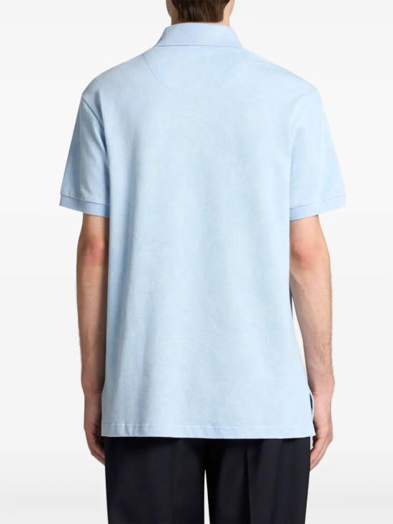 25SS 에트로 폴로 티셔츠 MRMD0004AJ234X0881 PRINT ON PALE BLUE BASE - ETRO
